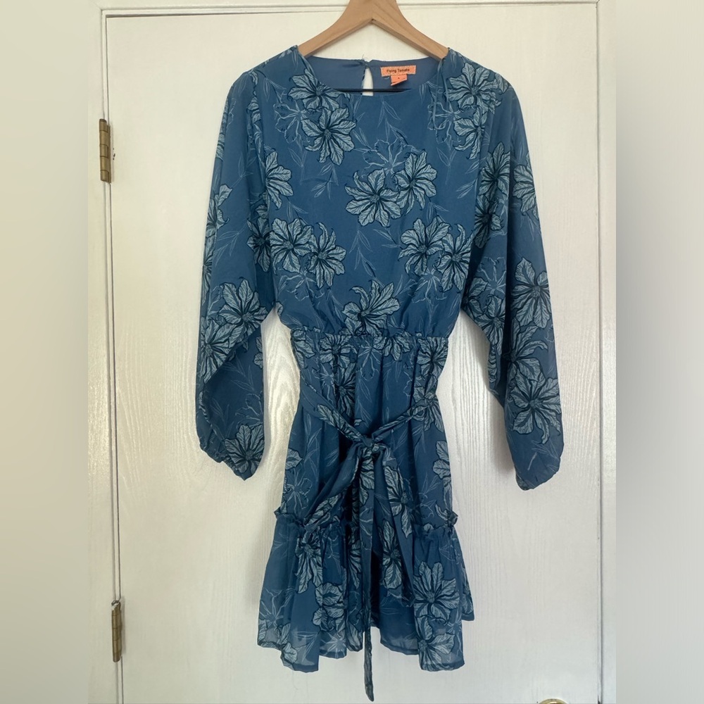 Blue Floral Women’s Dress Size L